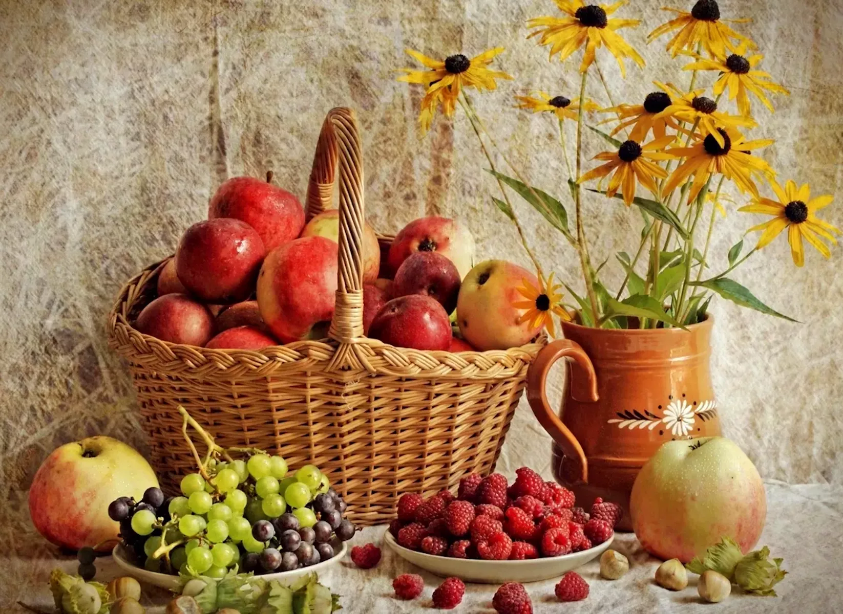 Эхинацея и фрукты