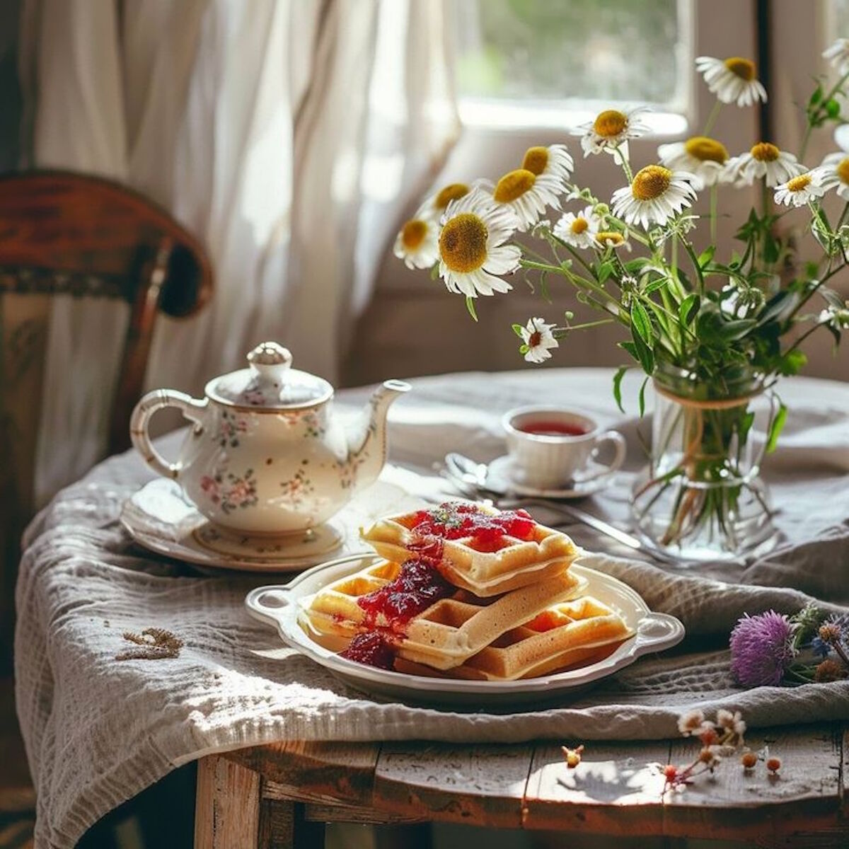 Вафли и ромашки