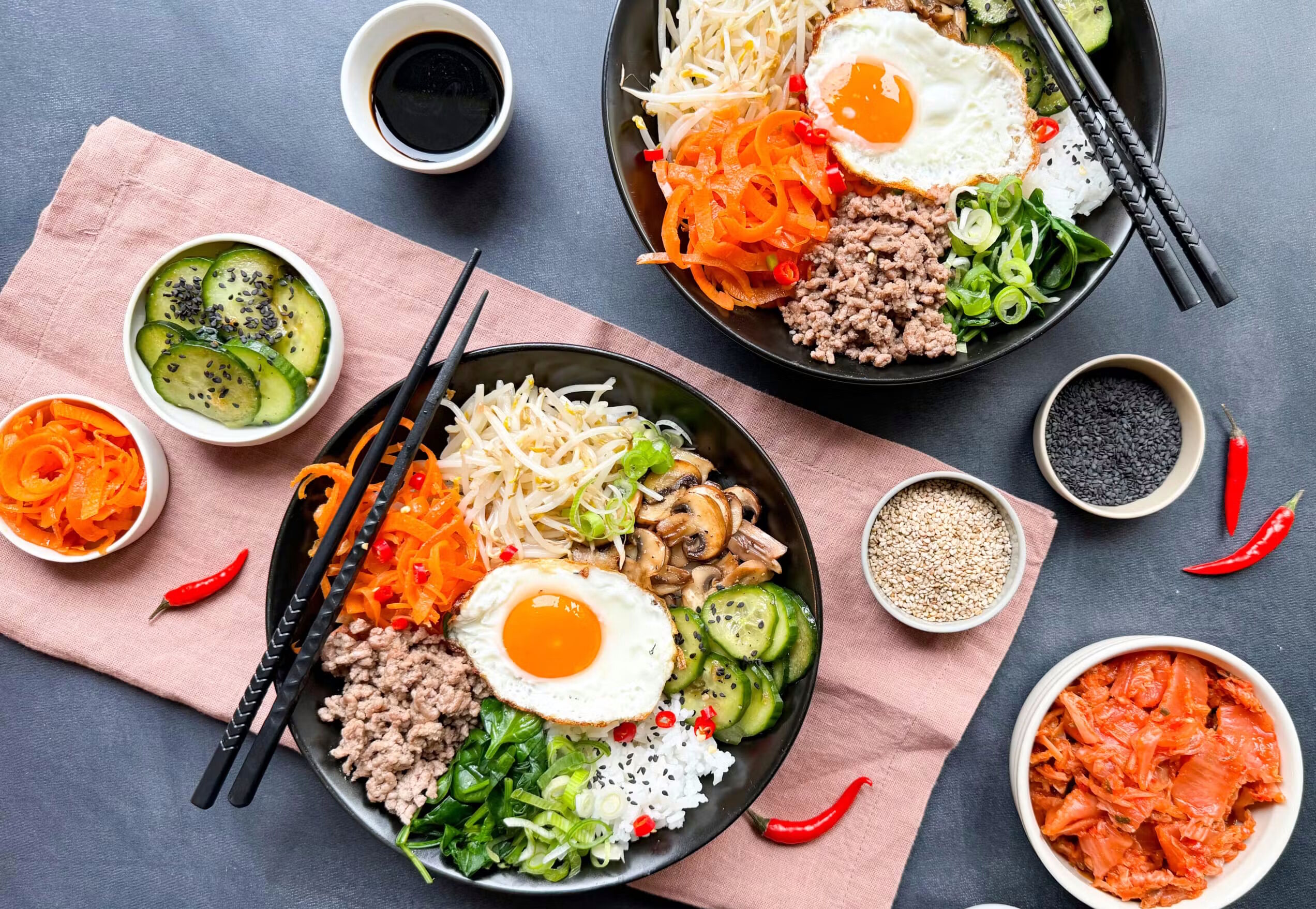 Яйцо, овощи и грибы