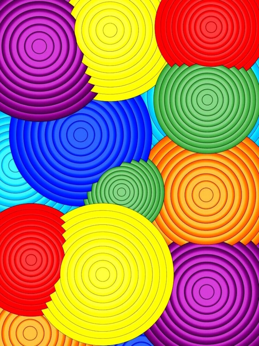 Цветные спирали