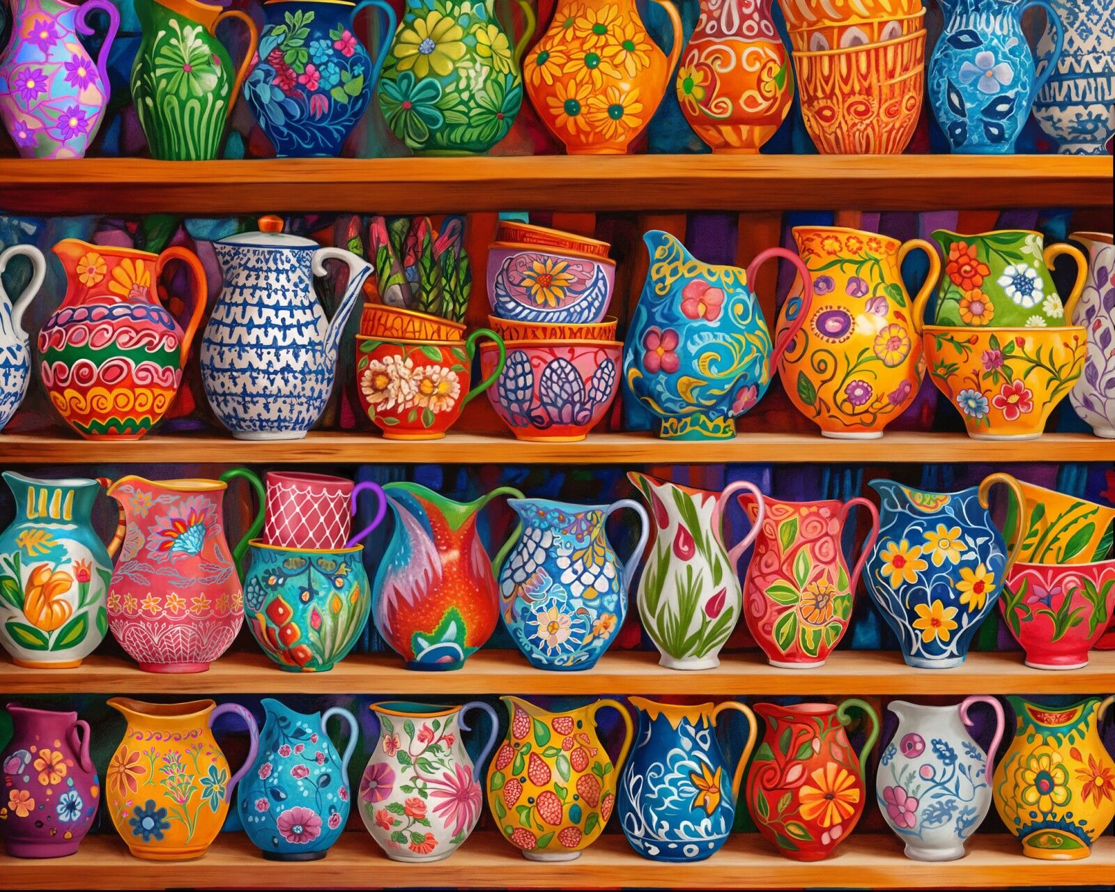 Разукрашенные кувшины