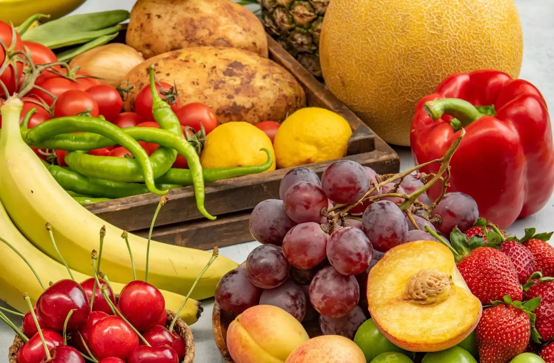 Черешня и овощи