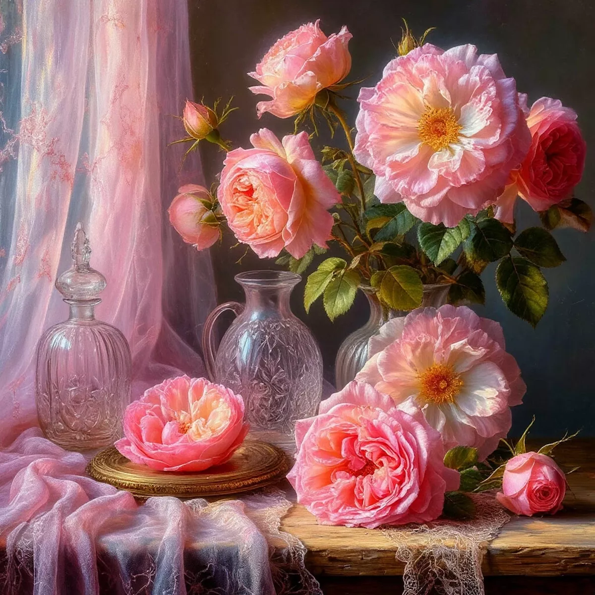 Розы и хрусталь