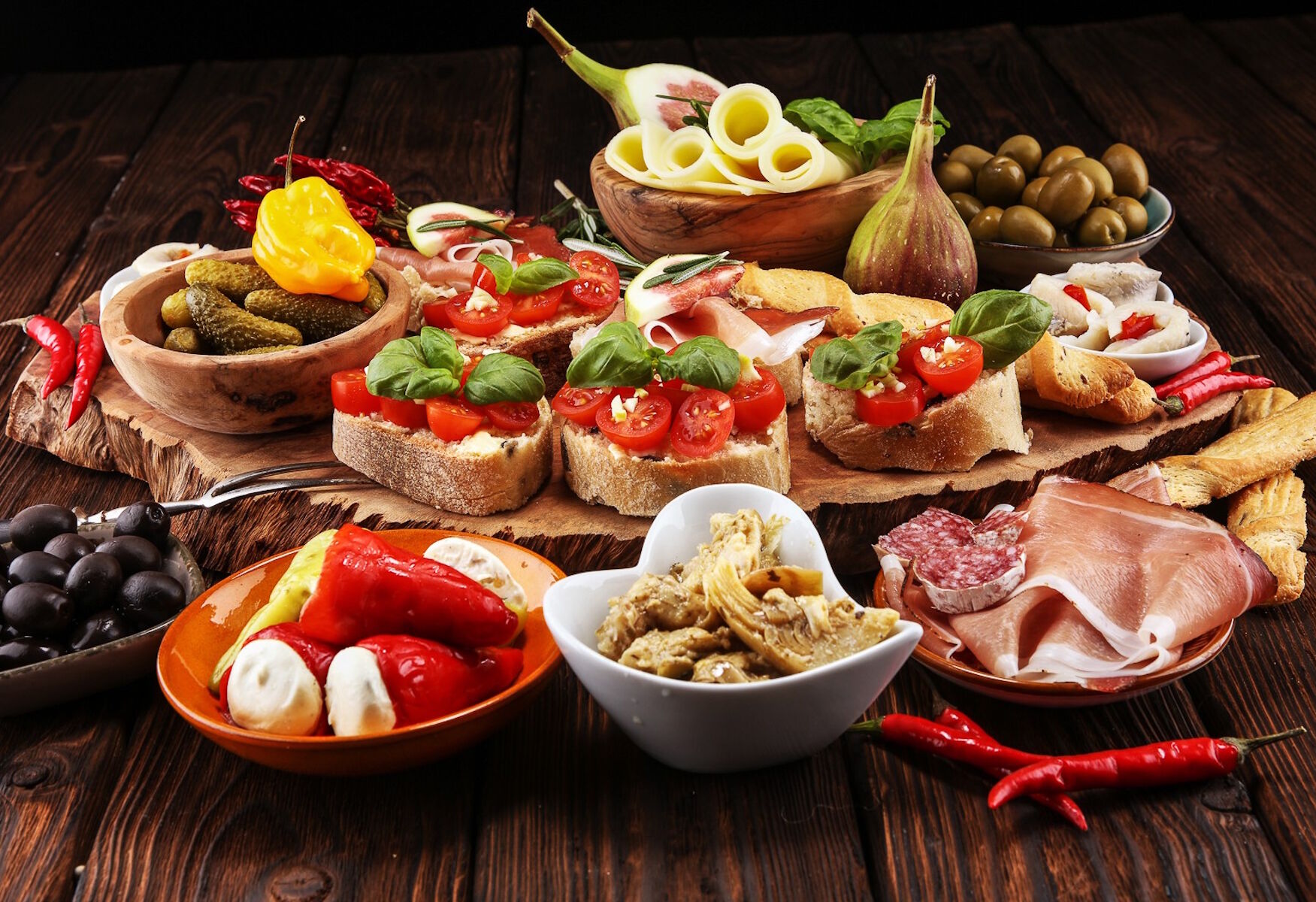 Брускетты овощные