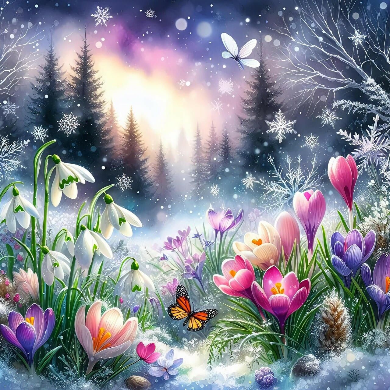 Весна среди зимы