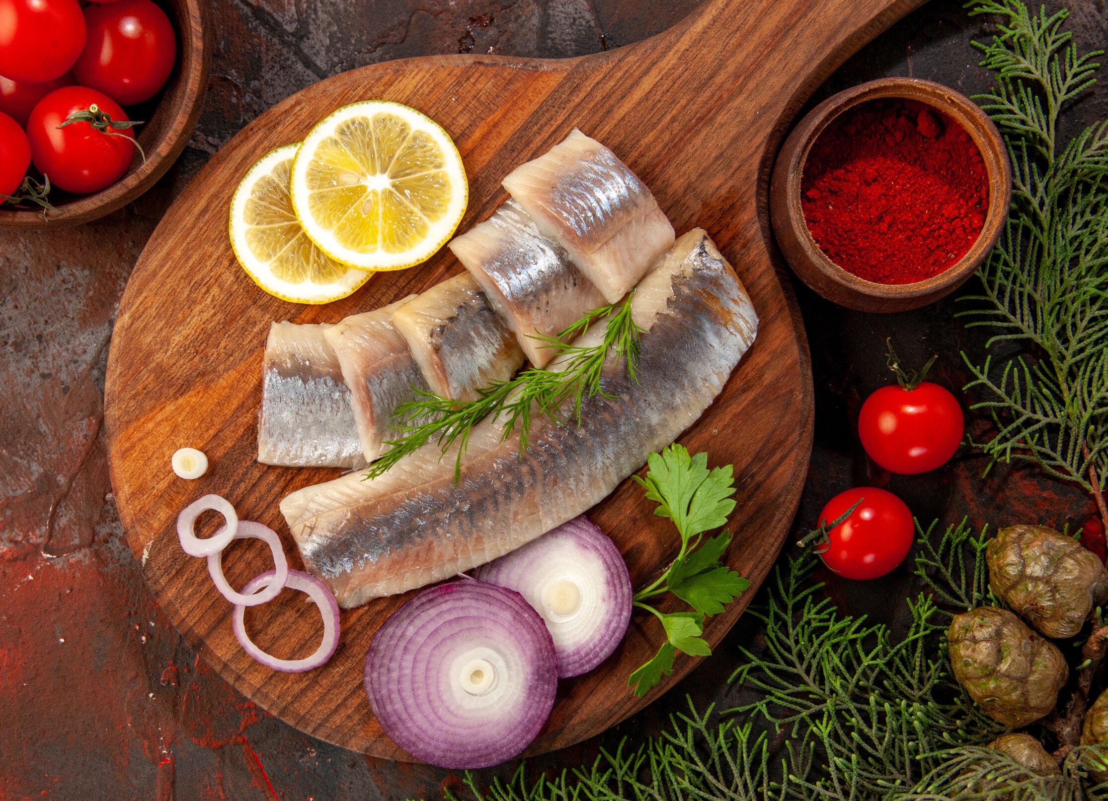 Селедка с луком