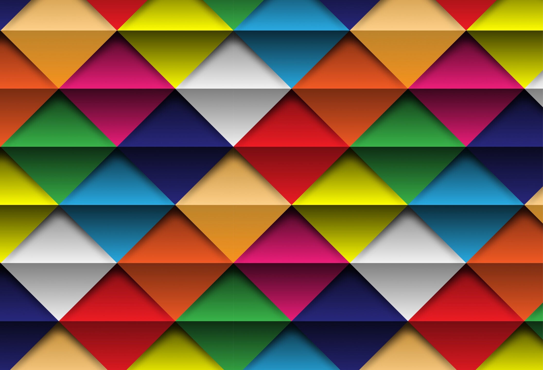Цветные ромбы