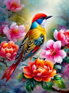 Яркая птица