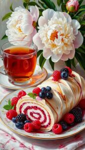 Пионы и рулет