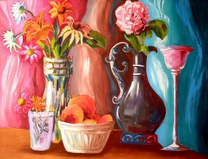 Кувшин и цветы