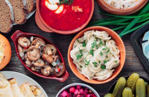 Пельмени и грибы