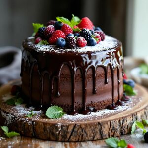 Шоколадный муссовый торт