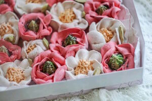 Зефирные цветочки