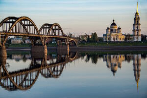 Волжский мост Рыбинск