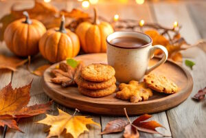 Кофе и песочное печенье