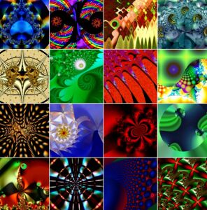 Коллаж из фракталов