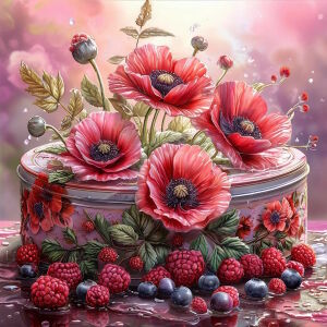 Шкатулка с маками