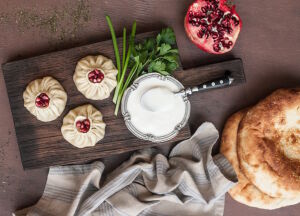 Хинкали и лепешки