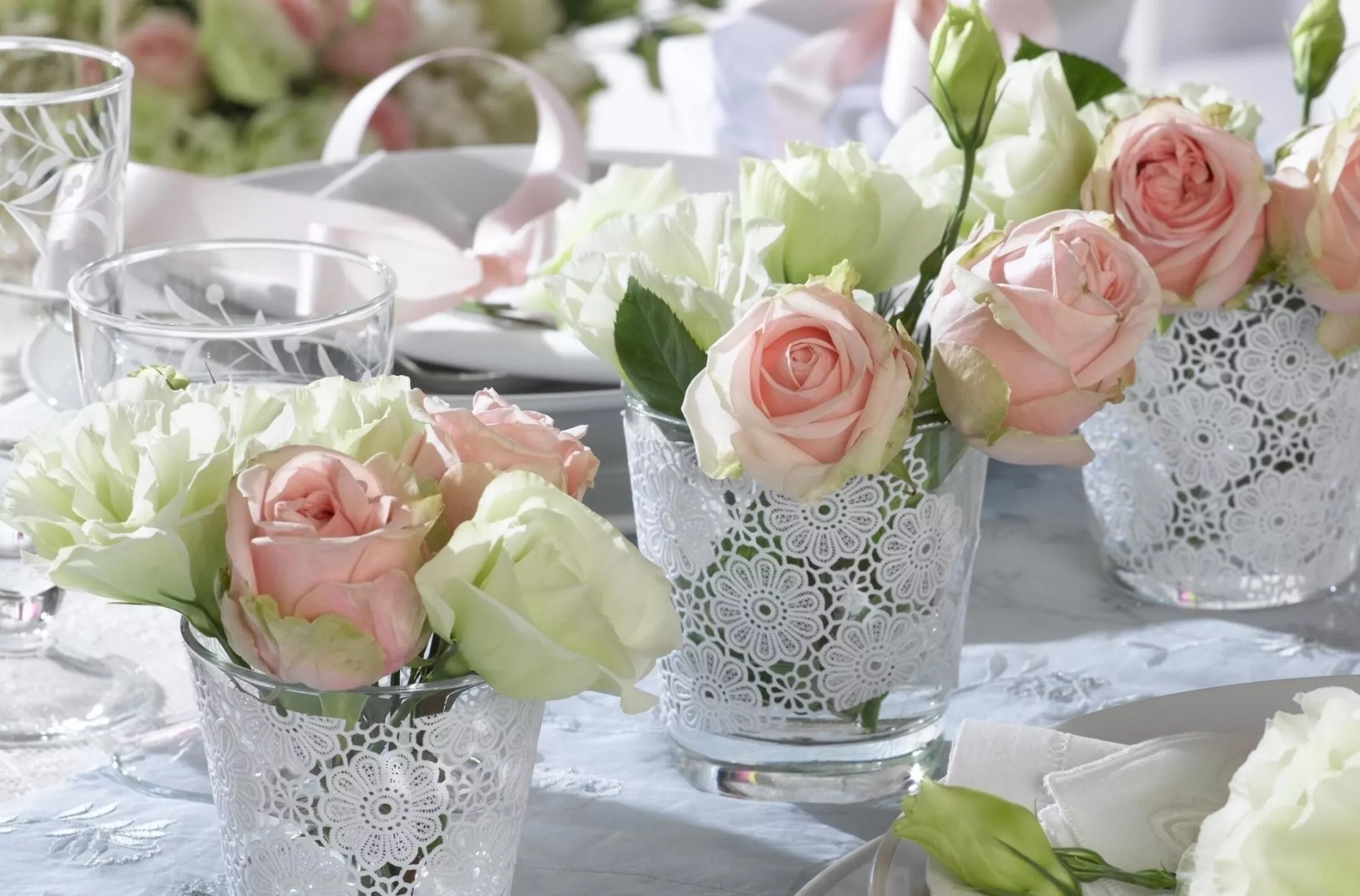 Розочки в стаканах