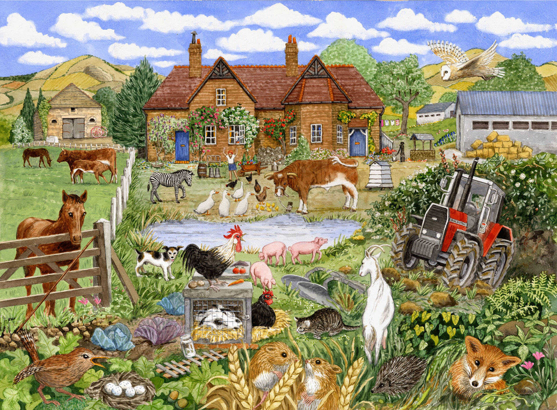 Работа на ферме летом