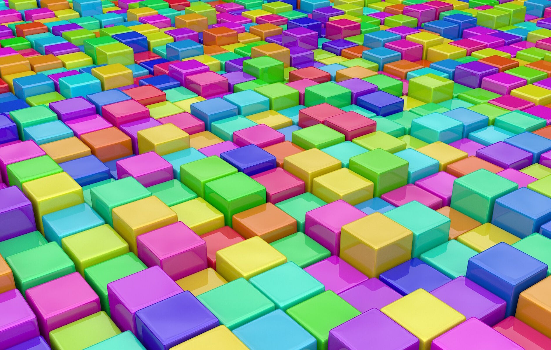 Пластиковые кубики