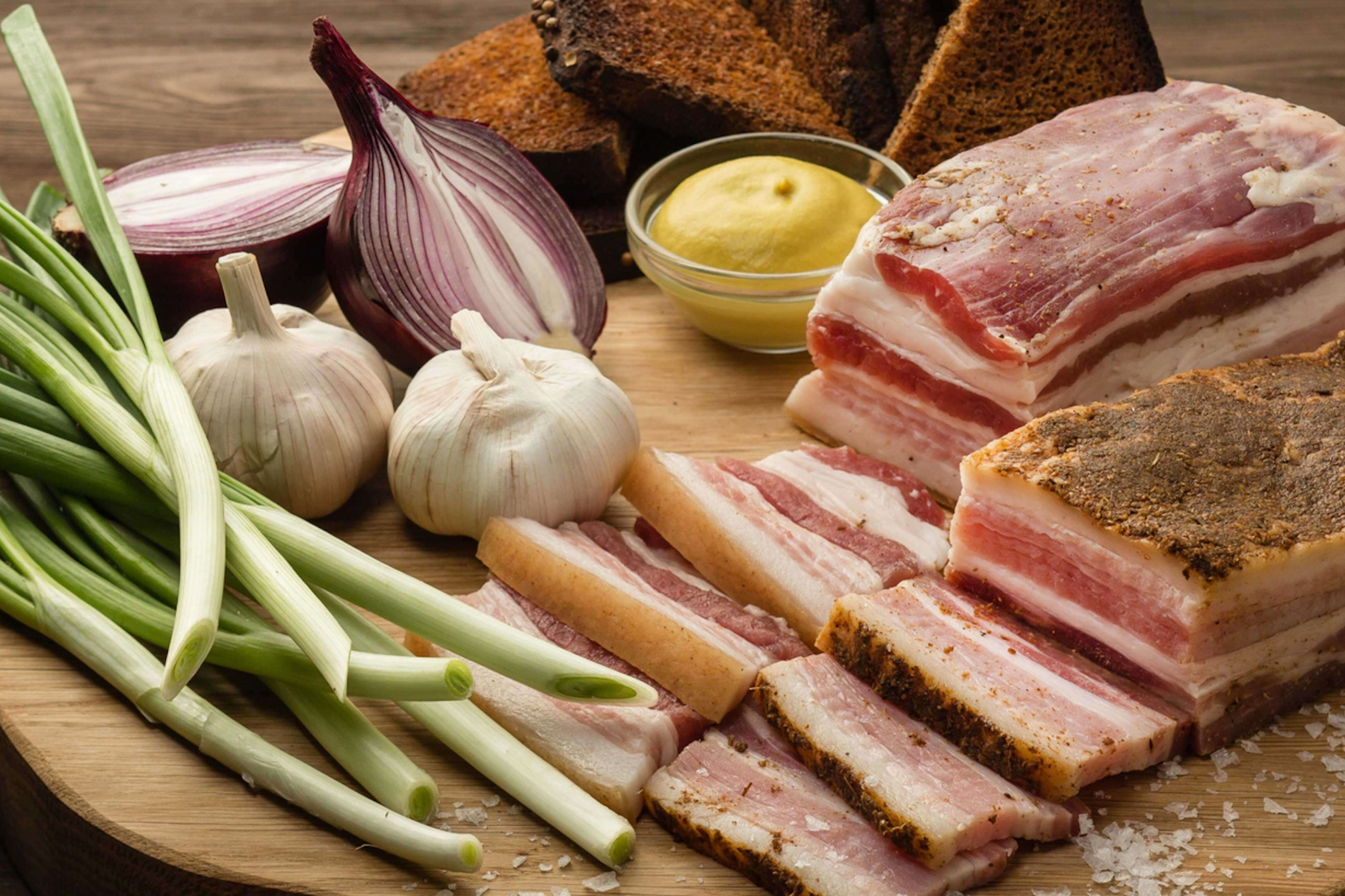 Грудинка и лук