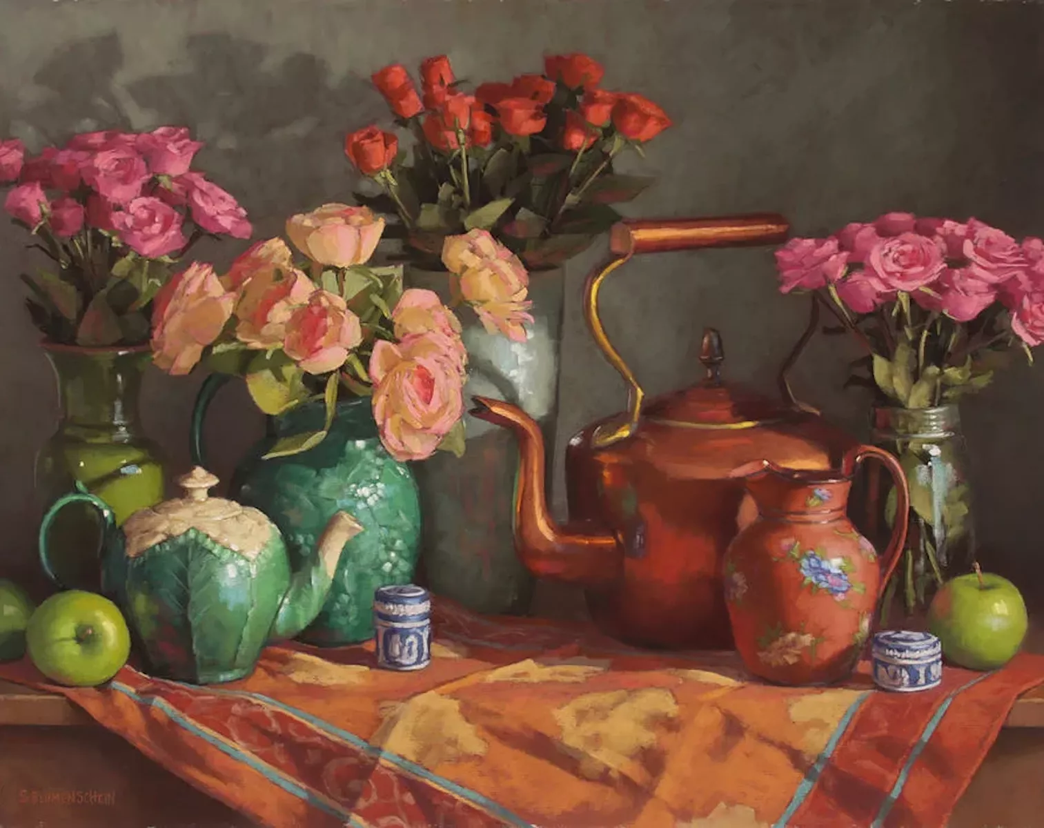 Розы и чайники