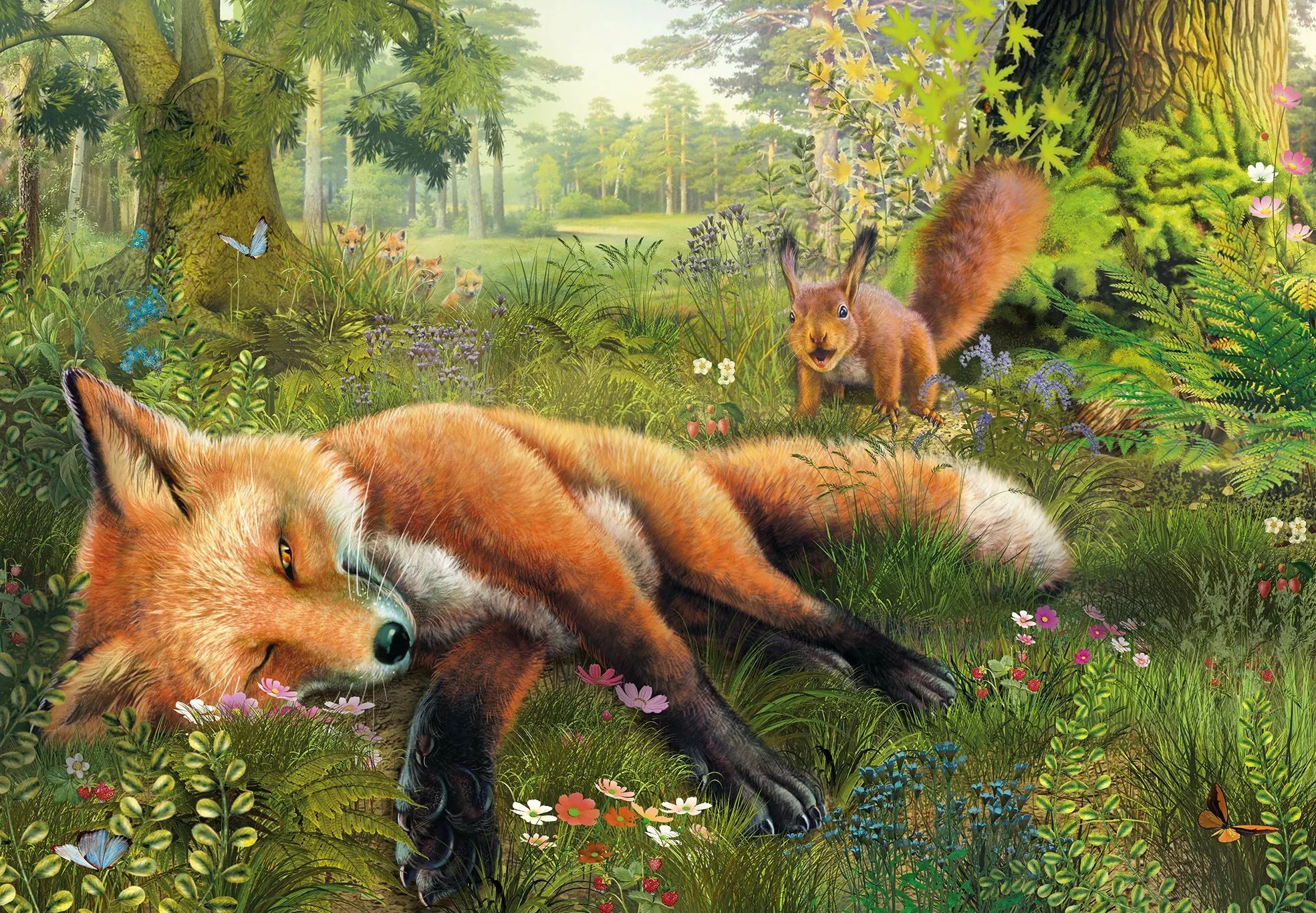 Хитрая лисица