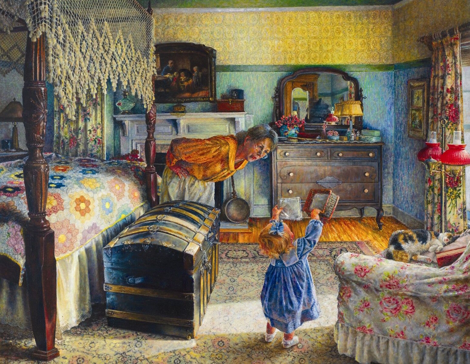 Бабушка с внучкой