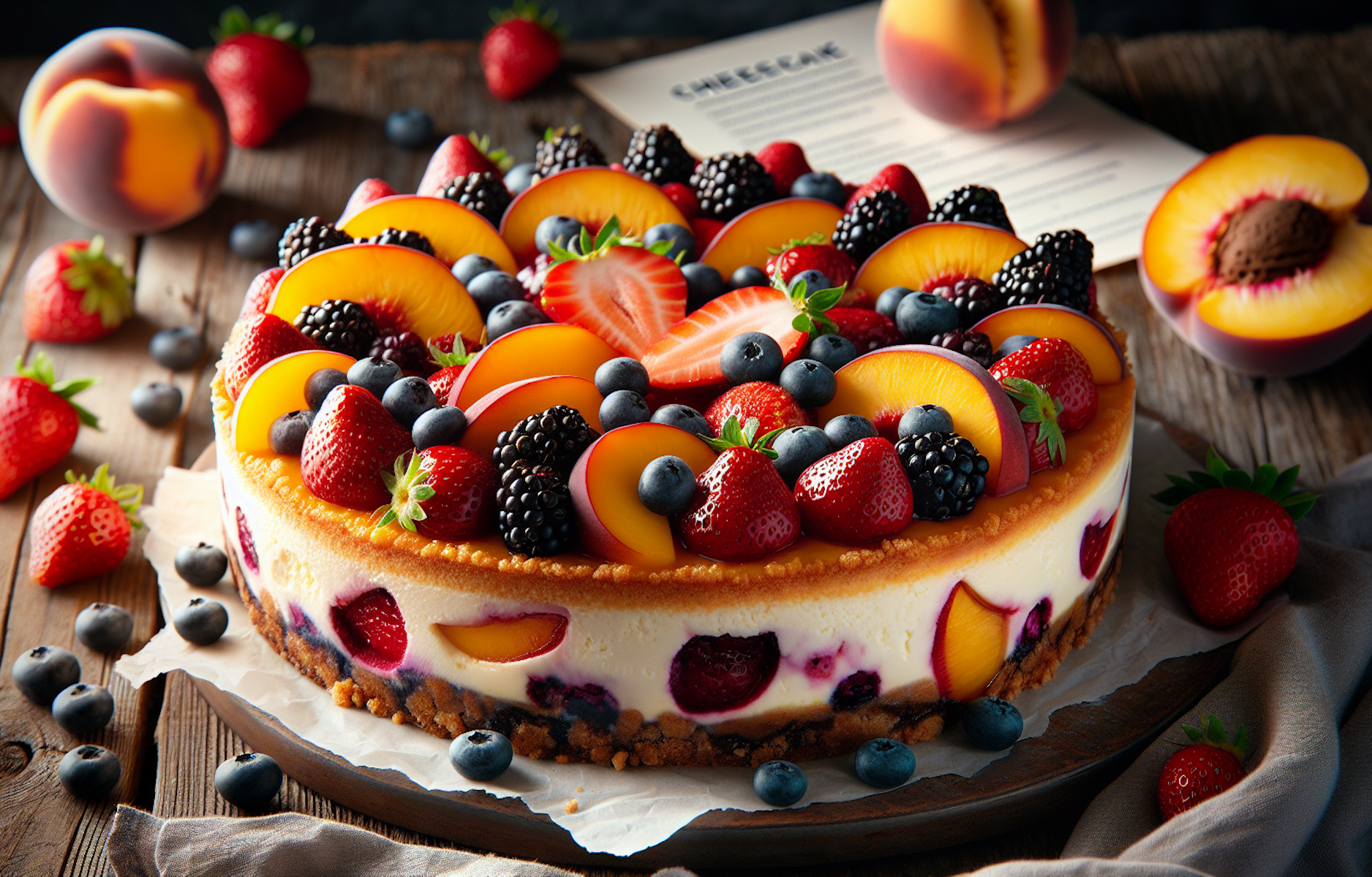 Пирог фруктовый красивый