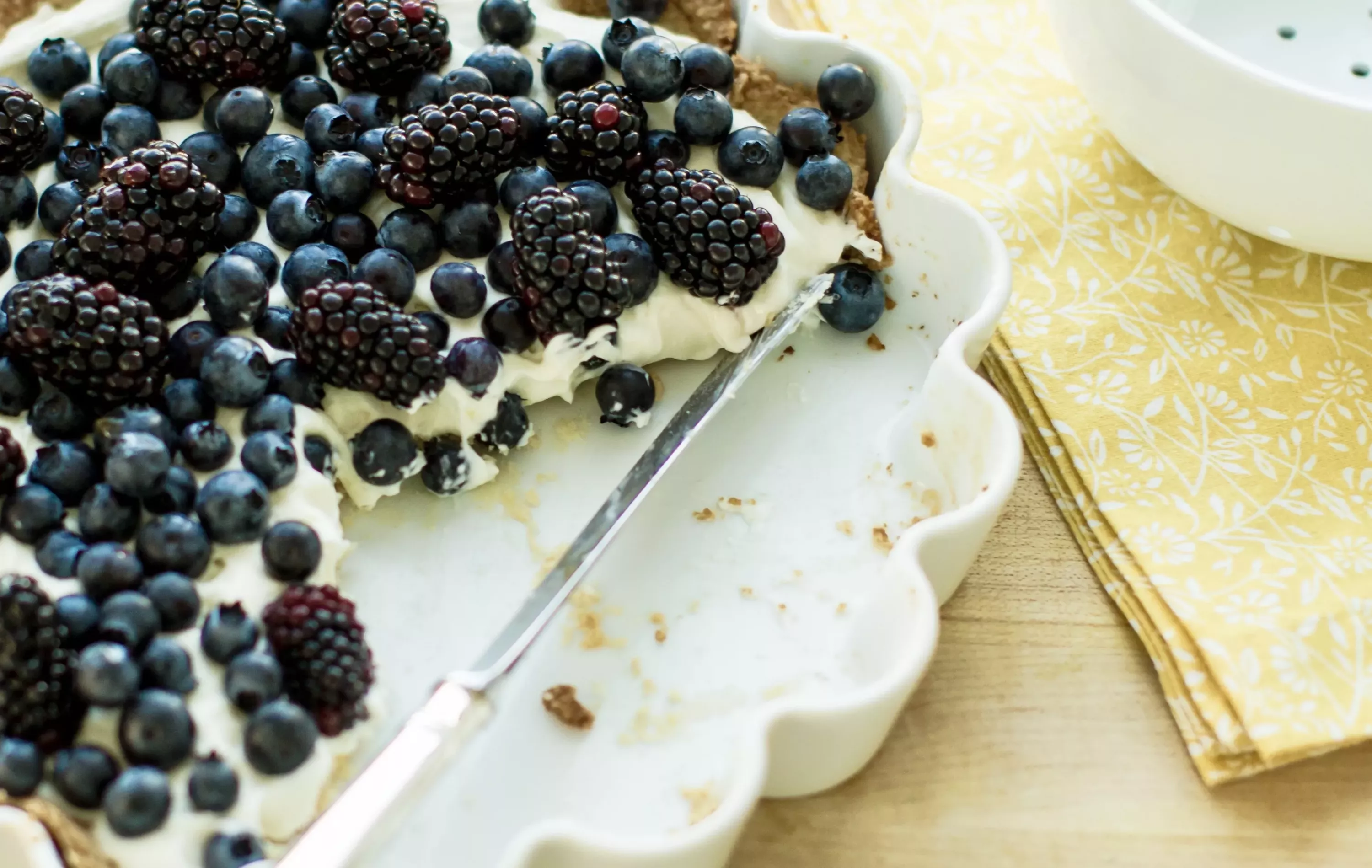 Ежевично-черничный пирог