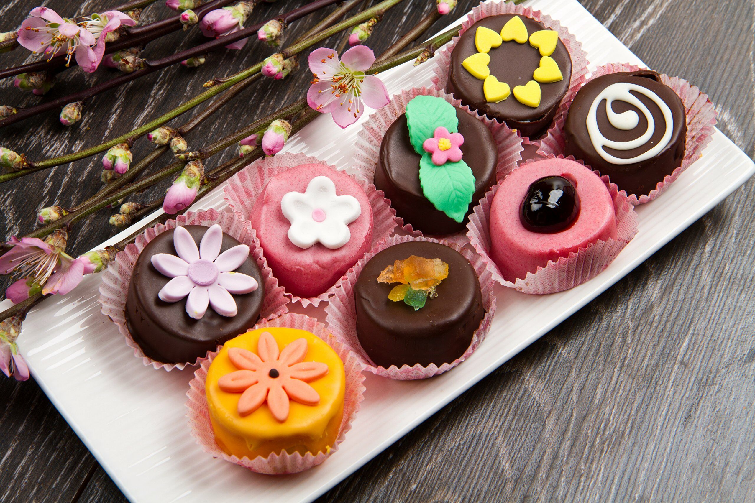 Конфетки цветочки