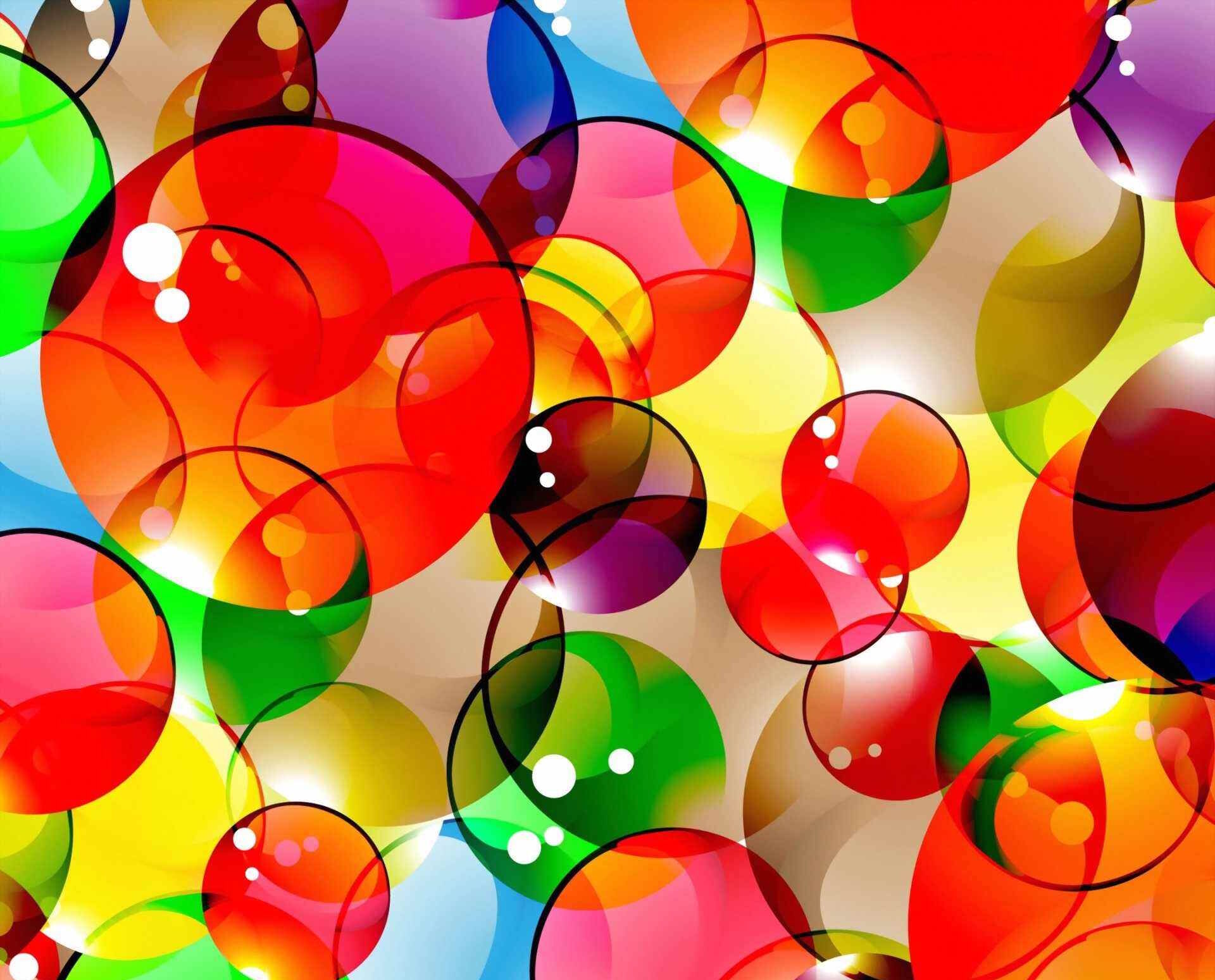 Яркие круги фон