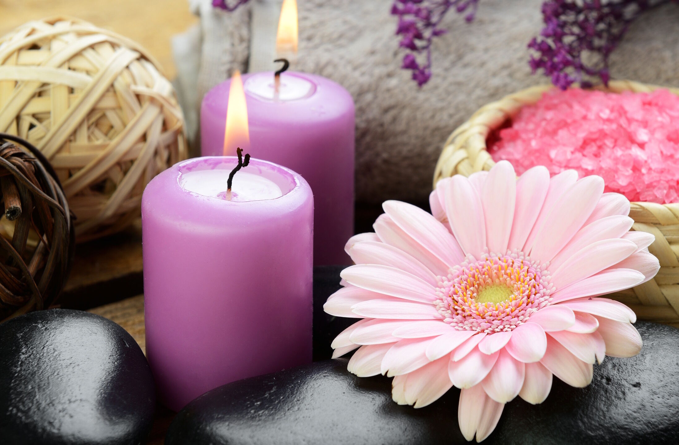 Сиреневые свечи
