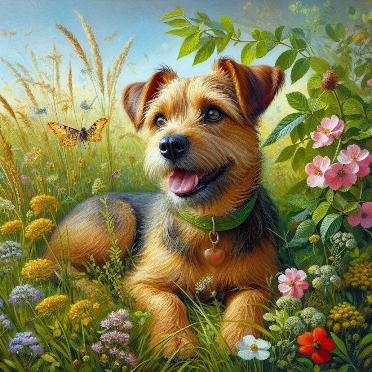 Собака в поле