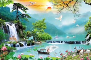 Рыбак с сетями