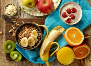 Завтрак с бананом