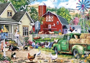 Дети на ферме