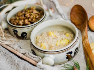 Каша и грибочки