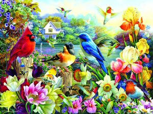 Птицы летом у реки