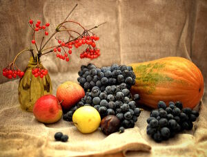 Тыковка и ягоды
