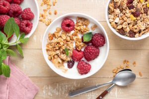 Мюсли с малиной