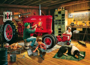 У папы в мастерской