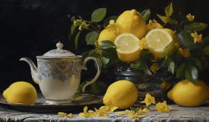 Чайник и лимоны