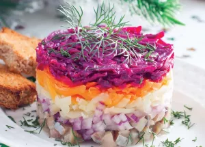 Подача салата