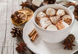 Горячий шоколад и маршмеллоу