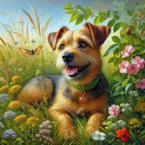 Собака в поле