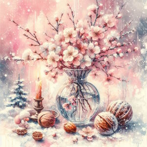 Цветы и орехи