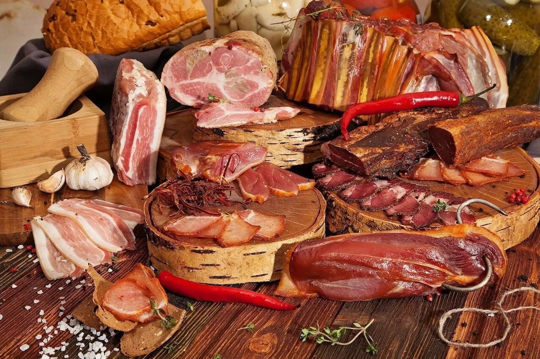 Мясо с красным перчиком