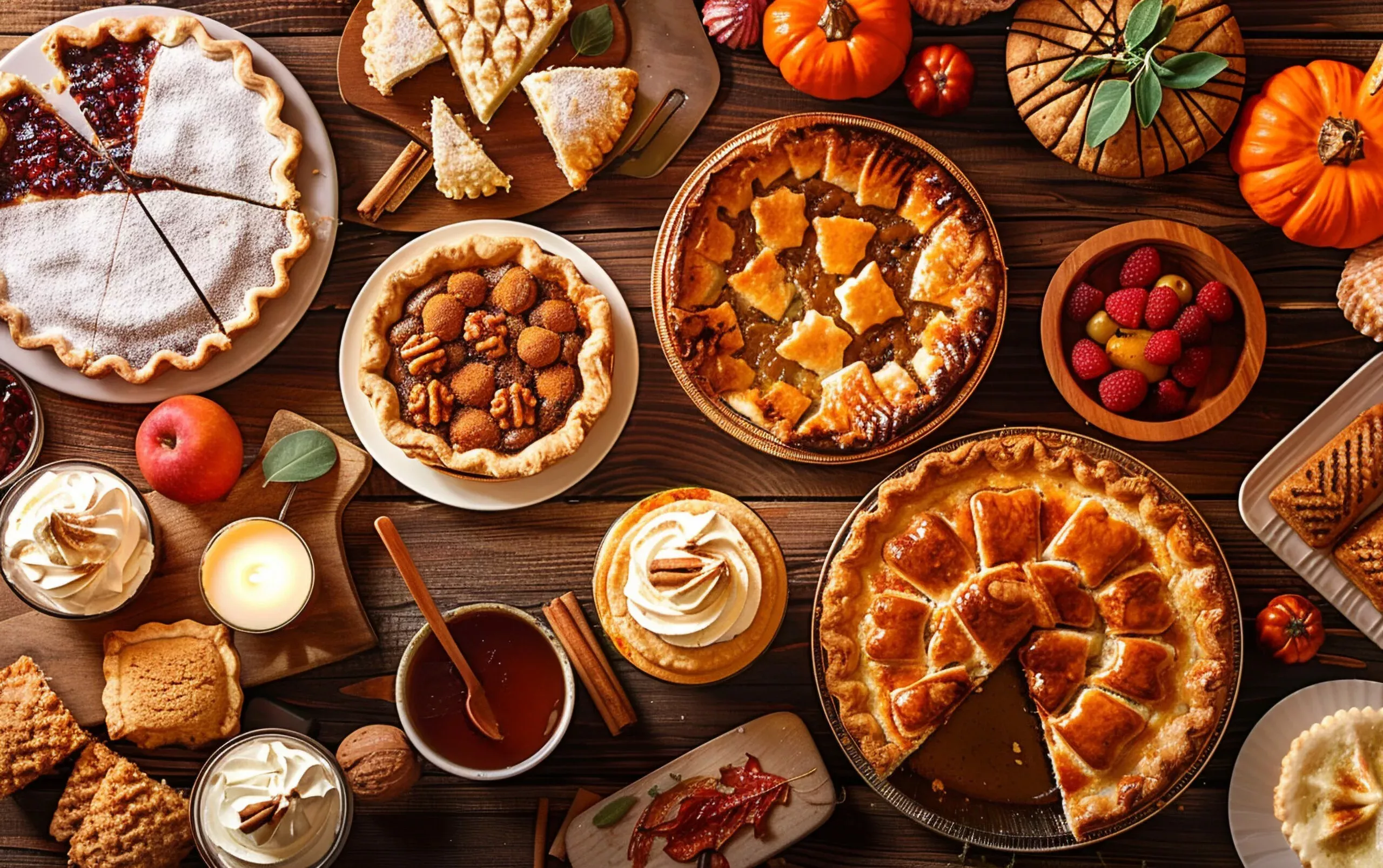 Разные пироги с ягодами